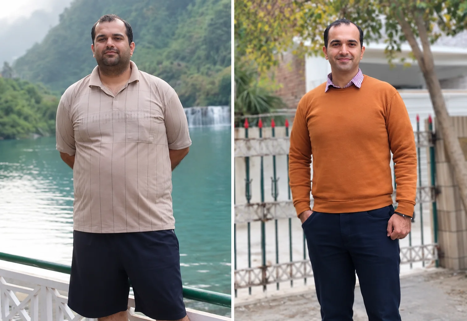 Matloob Hussain weight loss transformation before and after